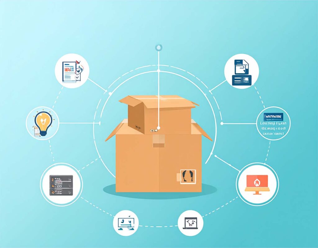 KI - Content: Illustration der Paketangebote für KI-Systeme